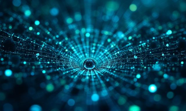 Abstract neural network architecture visual